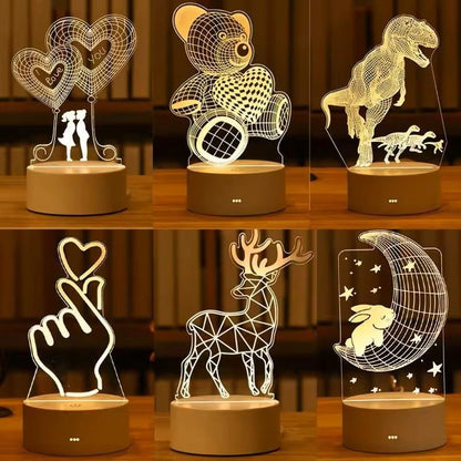 Acrylic 3D Night Lamp Neon Sign