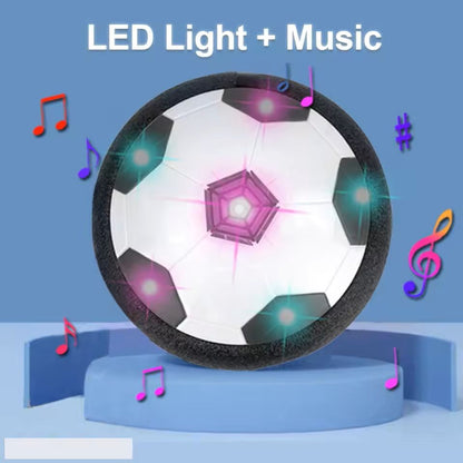 Hover Soccer Ball Electric Air Floating Soccer Toy With LED Light  Foam Bumper For Indoor Kids Play 2