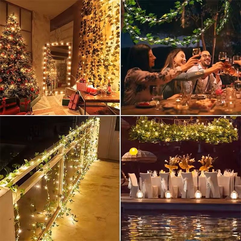 Battery Operated Ivy Vine String Lights 2