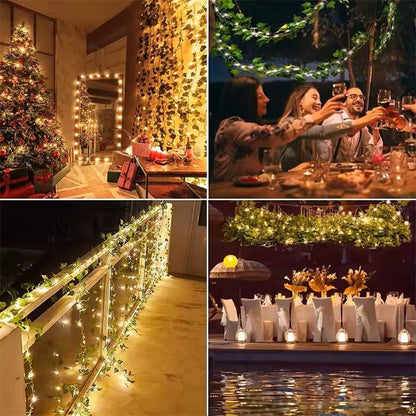 Battery Operated Ivy Vine String Lights 2
