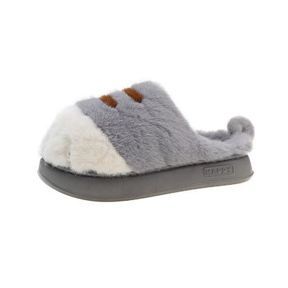 Adorable Kitty Claw Slippers For Women Warm Furry Non Slip Home And Outdoor Fluffy Slides 12