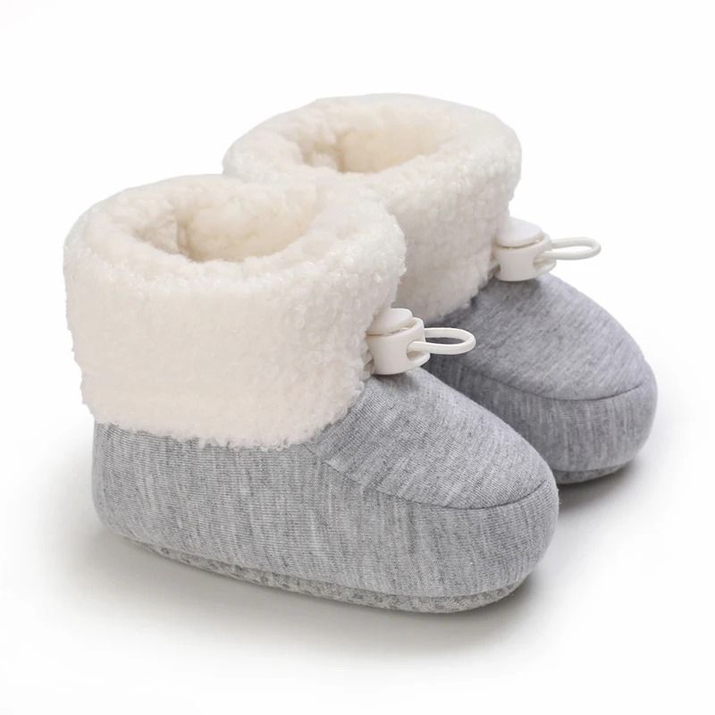 Winter Newborn Baby Cotton Booties Warm Non Slip First Walker Snow Boots For Boys And Girls 18