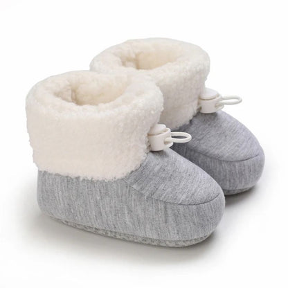 Winter Newborn Baby Cotton Booties Warm Non Slip First Walker Snow Boots For Boys And Girls 18