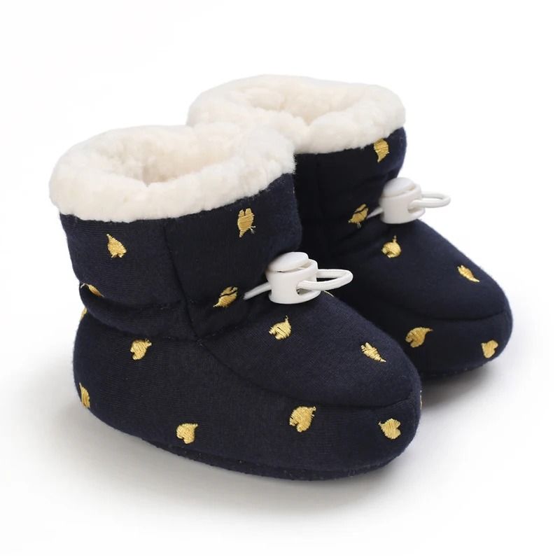 Winter Newborn Baby Cotton Booties Warm Non Slip First Walker Snow Boots For Boys And Girls 1