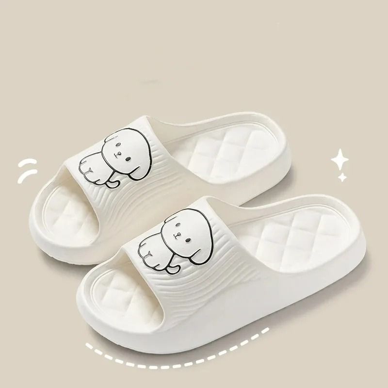 Cute Couple Pillow Slippers Thick EVA Non Slip Indoor Bathroom Sandals For Summer 9