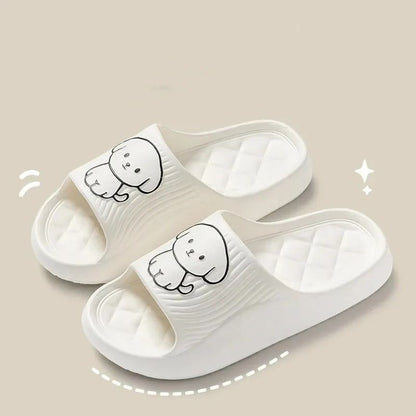 Cute Couple Pillow Slippers Thick EVA Non Slip Indoor Bathroom Sandals For Summer 9