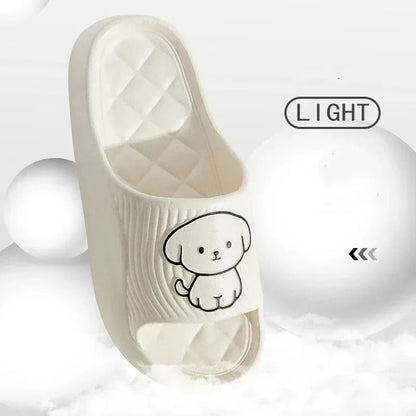 Cute Couple Pillow Slippers Thick EVA Non Slip Indoor Bathroom Sandals For Summer 4