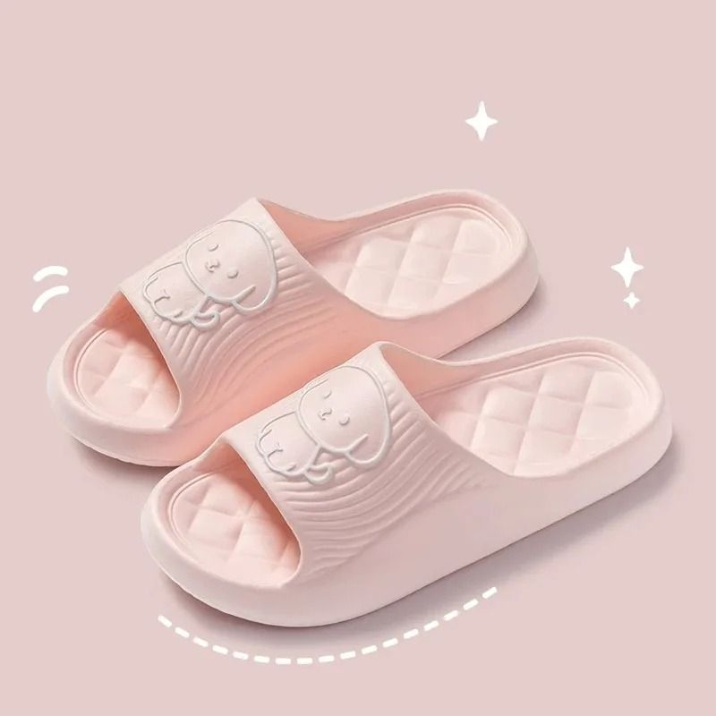 Cute Couple Pillow Slippers Thick EVA Non Slip Indoor Bathroom Sandals For Summer 8