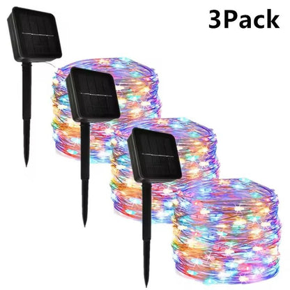 LED Solar String Lights Outdoor Garden 7