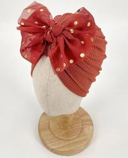 Lovely Shiny Bowknot Baby Hat 11