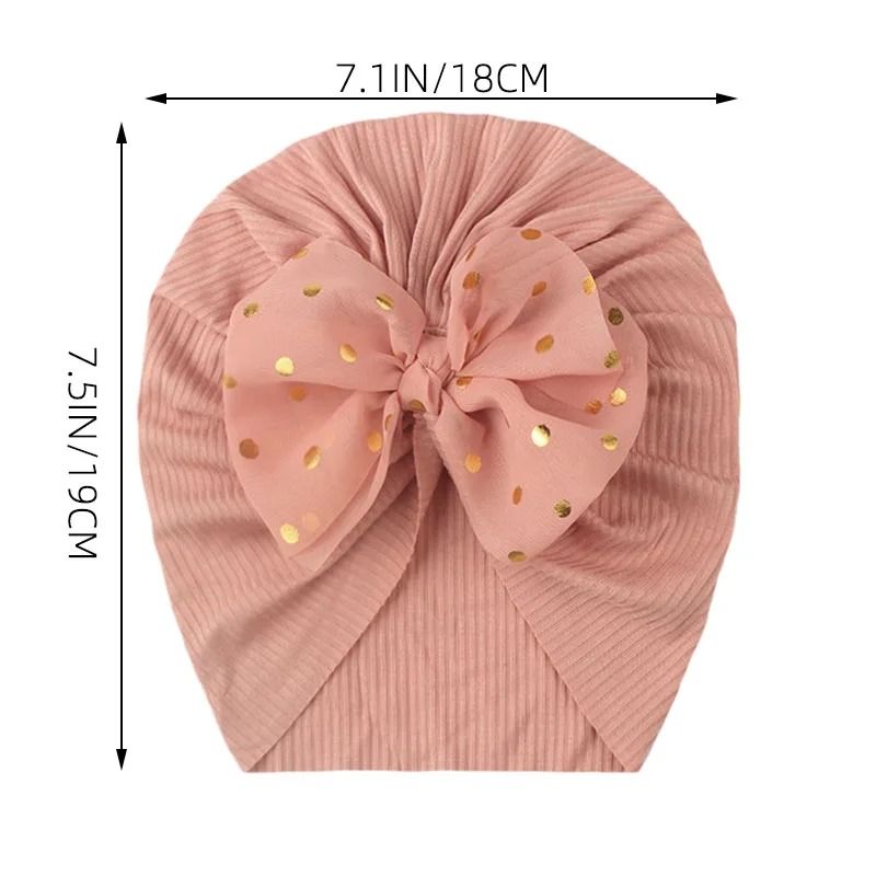 Lovely Shiny Bowknot Baby Hat 3
