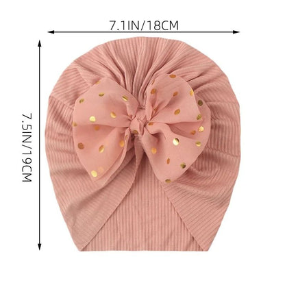 Lovely Shiny Bowknot Baby Hat 3