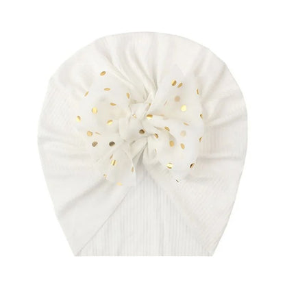 Lovely Shiny Bowknot Baby Hat 4