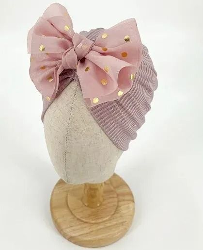 Lovely Shiny Bowknot Baby Hat 6