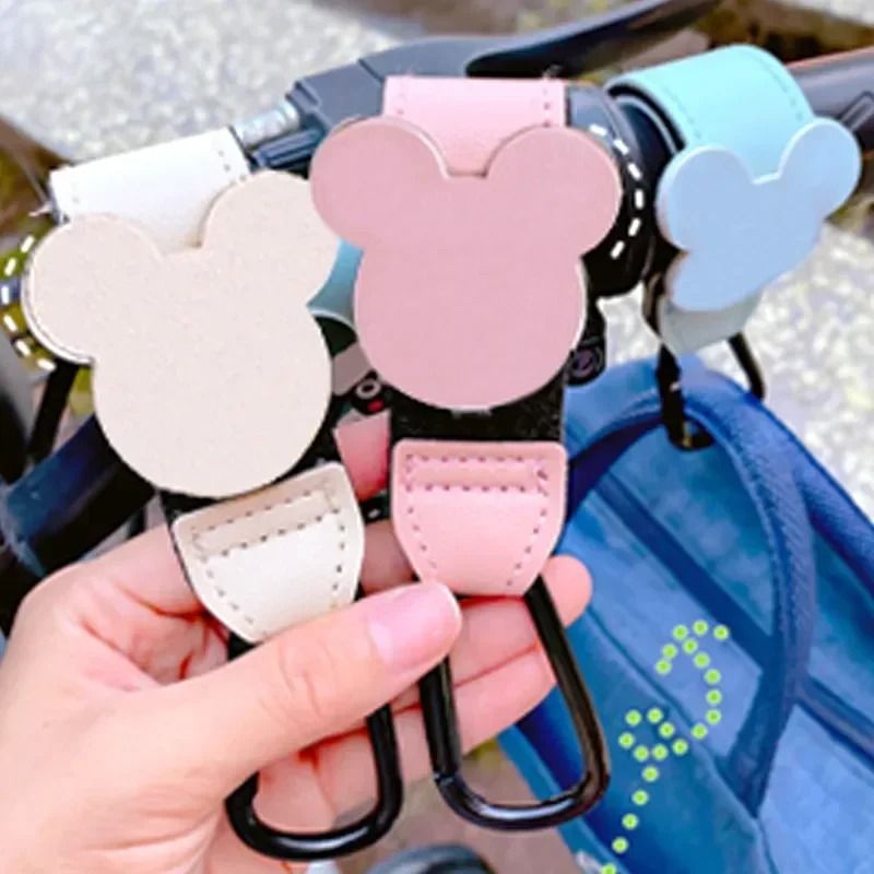 PU Leather Stroller Hook Clips 1