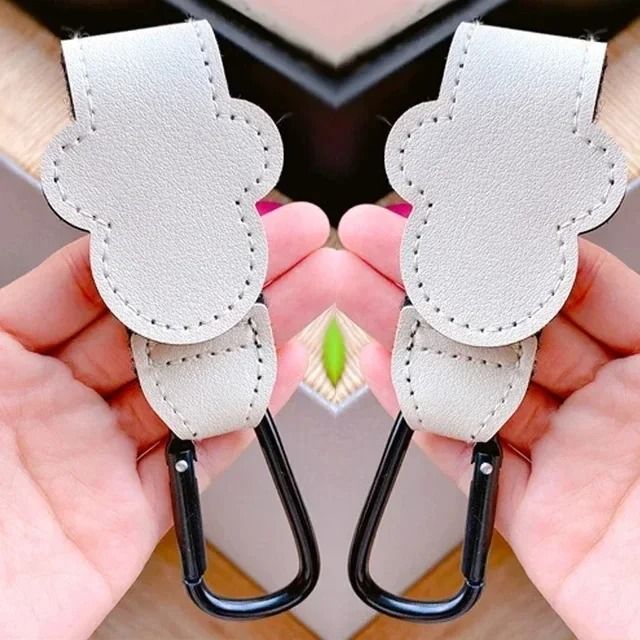 PU Leather Stroller Hook Clips 11