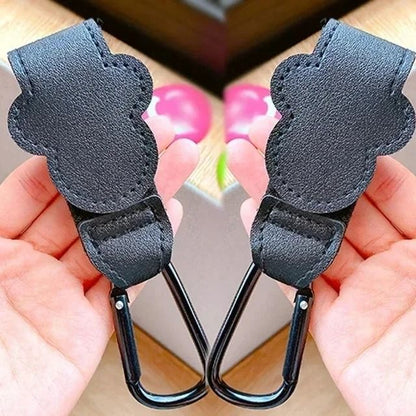 PU Leather Stroller Hook Clips 12