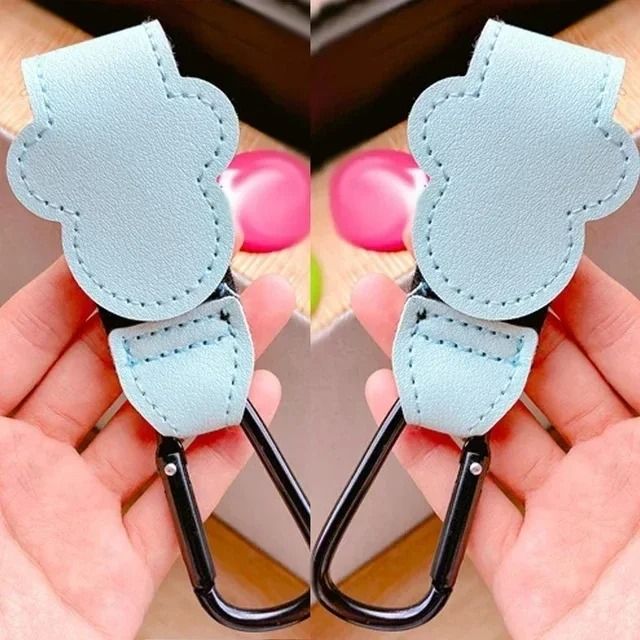 PU Leather Stroller Hook Clips 13