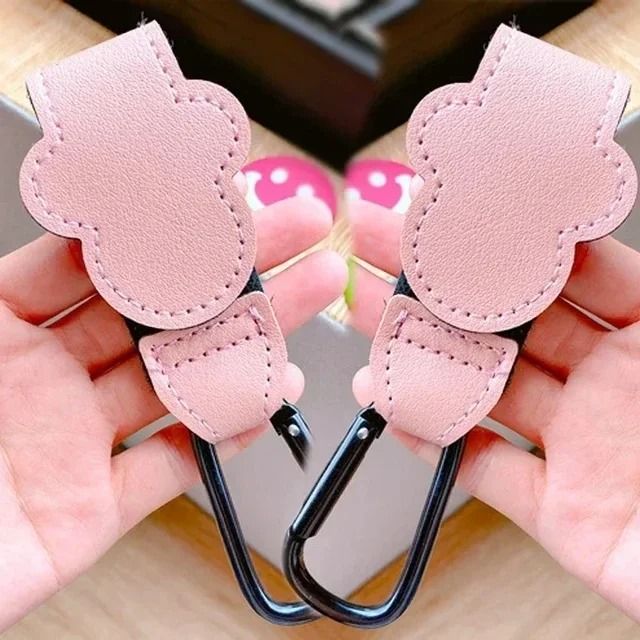 PU Leather Stroller Hook Clips 14