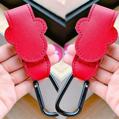 PU Leather Stroller Hook Clips 15