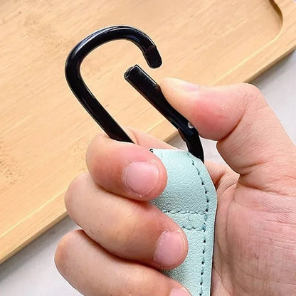 PU Leather Stroller Hook Clips 2