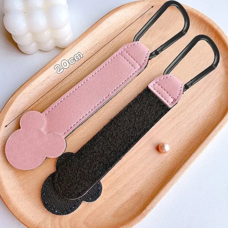 PU Leather Stroller Hook Clips 3