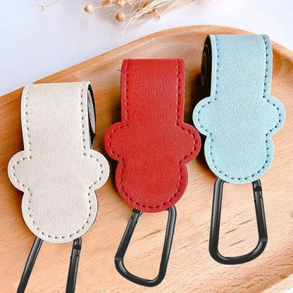PU Leather Stroller Hook Clips 4