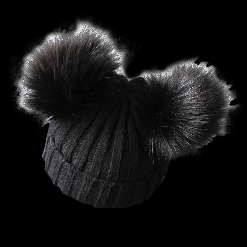 Cute Pompom Knitted Winter Baby Hat 8