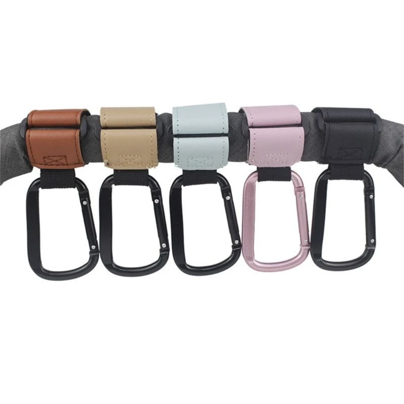 Stroller Hook with PU Leather Strap