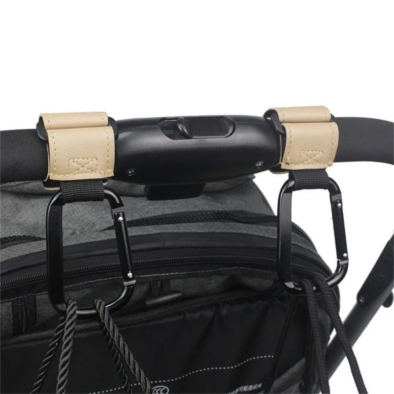 Stroller Hook With PU Leather Strap 1