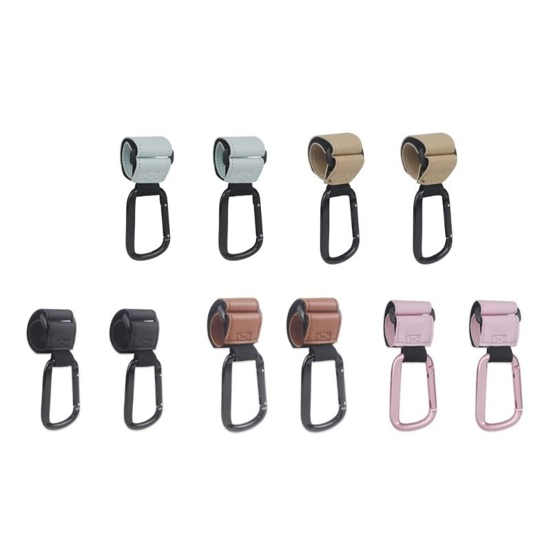 Stroller Hook With PU Leather Strap 3