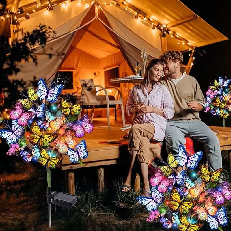 Solar LED Butterfly Flower Light 2