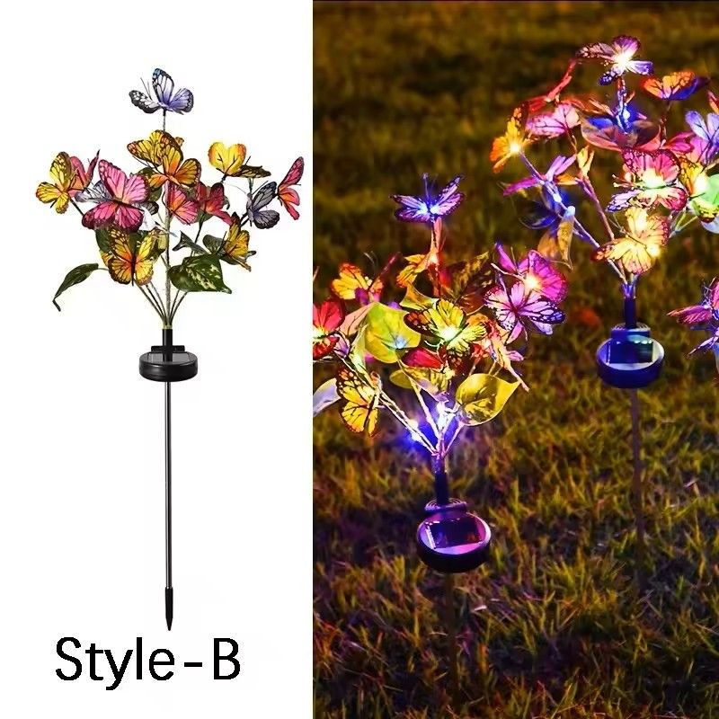 Solar LED Butterfly Flower Light 11