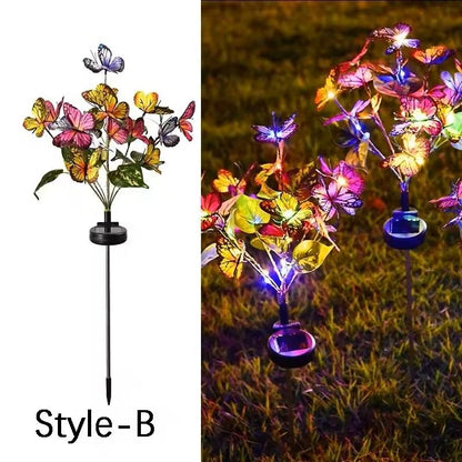 Solar LED Butterfly Flower Light 11