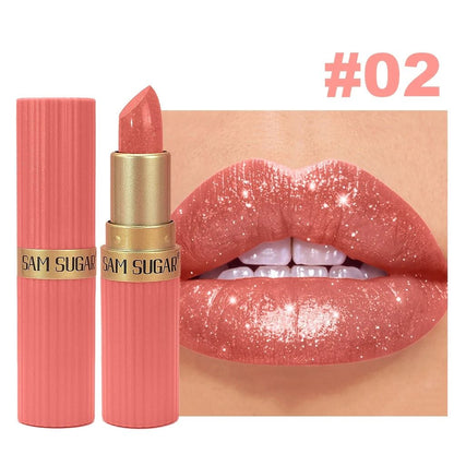 Pearlescent Matte Glitter Lipstick 9