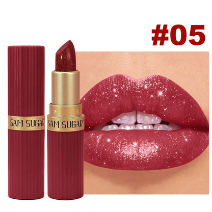 Pearlescent Matte Glitter Lipstick 11