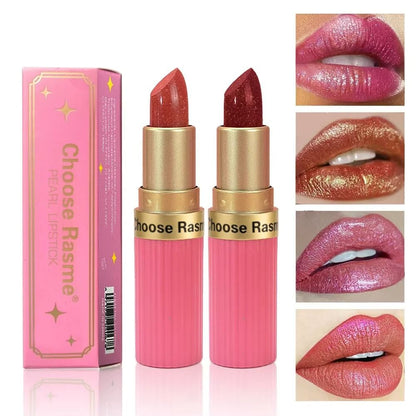 Pearlescent Matte Glitter Lipstick 4