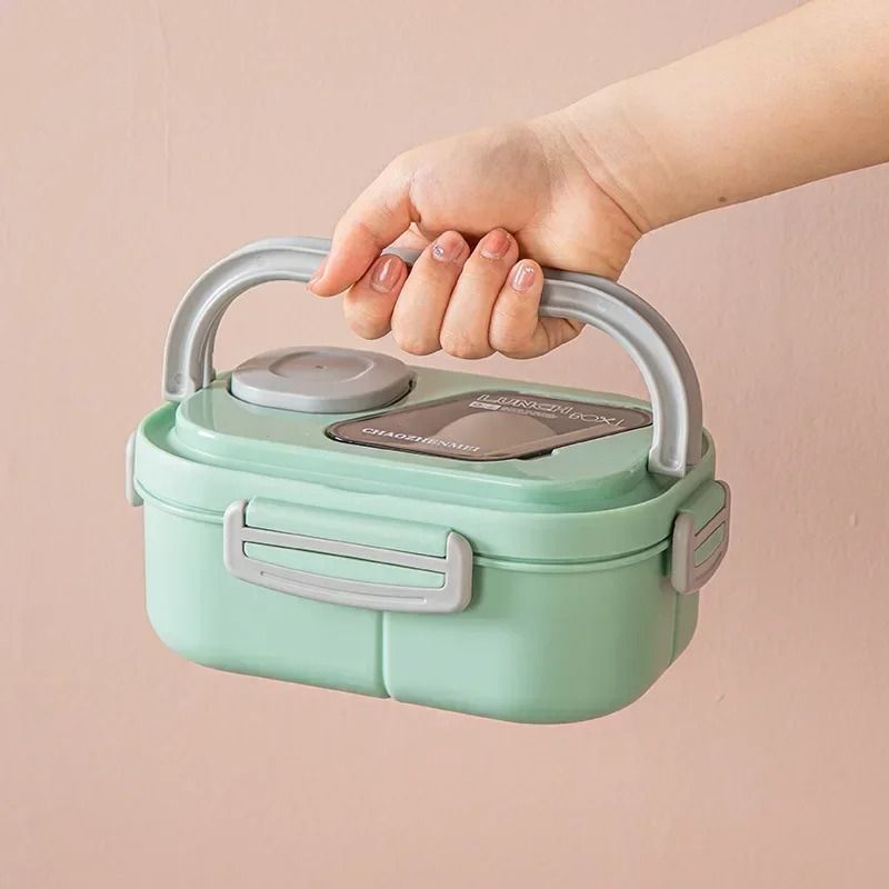 Portable Wheat Straw Bento Lunch Box With Handle 5