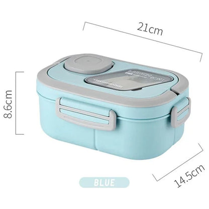 Portable Wheat Straw Bento Lunch Box With Handle 6