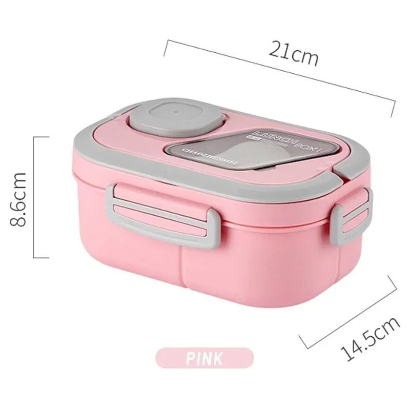 Portable Wheat Straw Bento Lunch Box With Handle 8