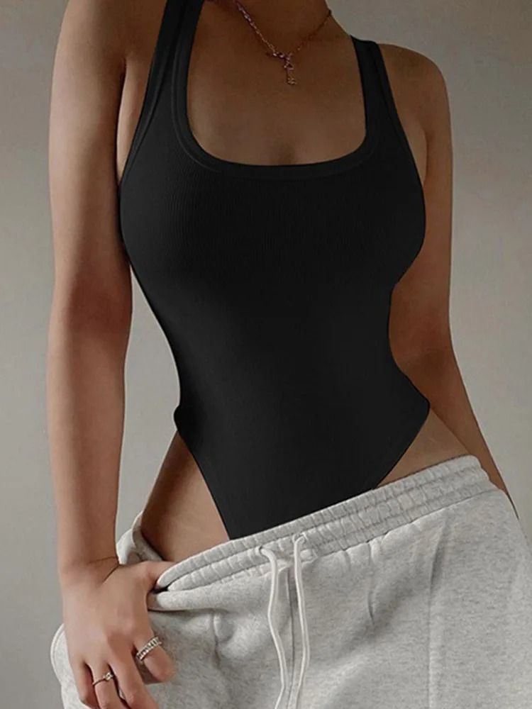 Sleeveless Knit Bodysuit For Women 4