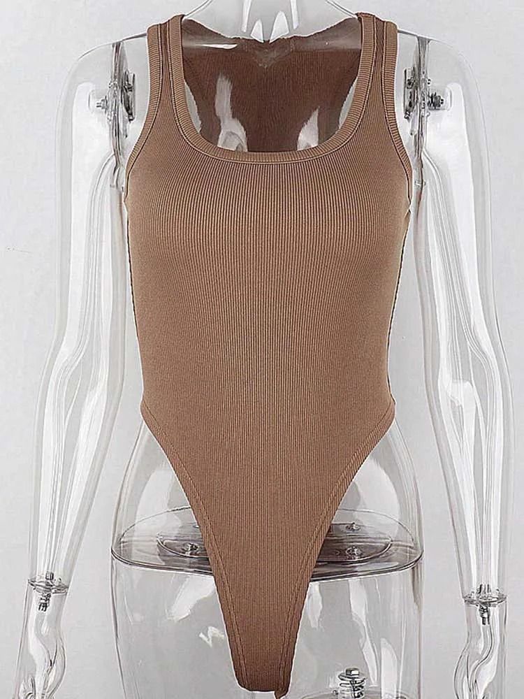 Sleeveless Knit Bodysuit For Women 6