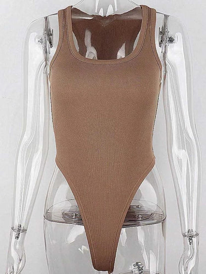Sleeveless Knit Bodysuit For Women 6