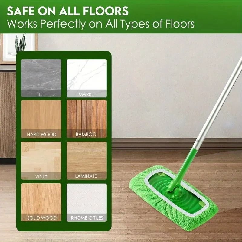 4 Pack Reusable Microfiber Mop Pads With Strong Water Absorption 5