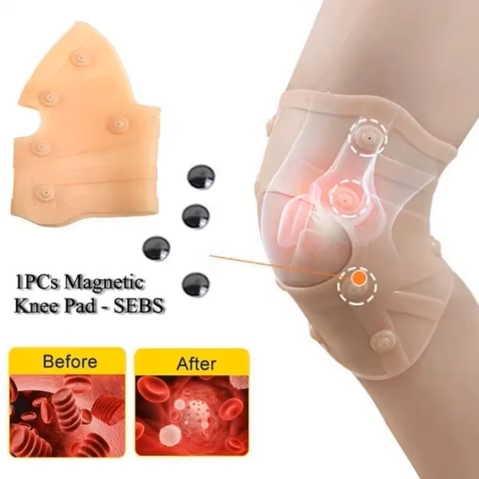 Magnetic Therapy Knee Pad Adjustable Knee Support Brace For Pain Relief  Arthritis 5