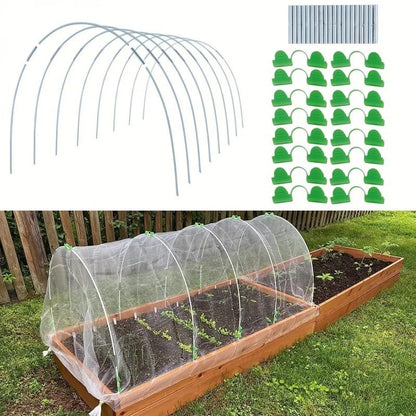 Garden Fiberglass Hoops Set for Grow Tunnels and Greenhouse Support Frames