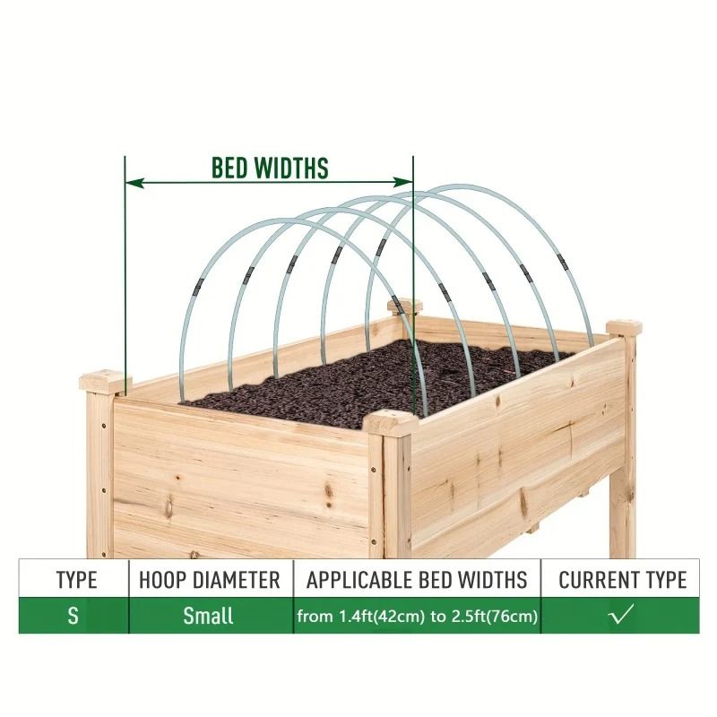 Garden Fiberglass Hoops Set For Grow Tunnels And Greenhouse Support Frames 2