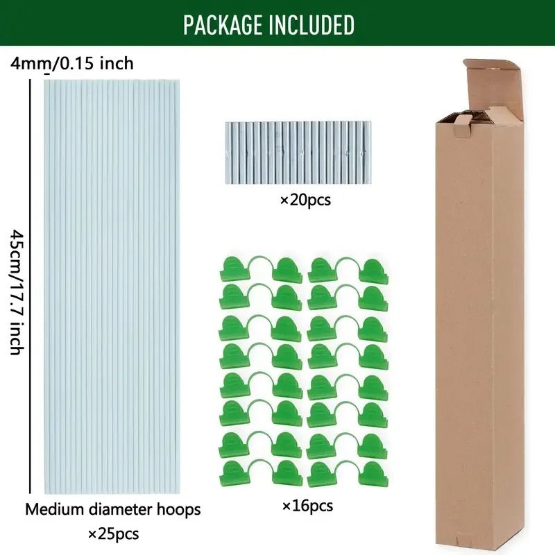 Garden Fiberglass Hoops Set For Grow Tunnels And Greenhouse Support Frames 6