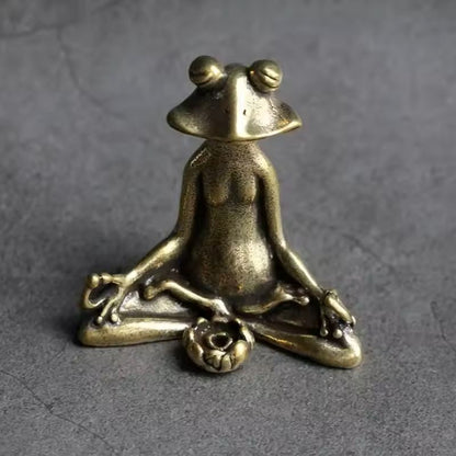 Retro Copperware Zen Frog Incense Holder Solid Pure Copper Aromatherapy  TeaPet Ornament 1