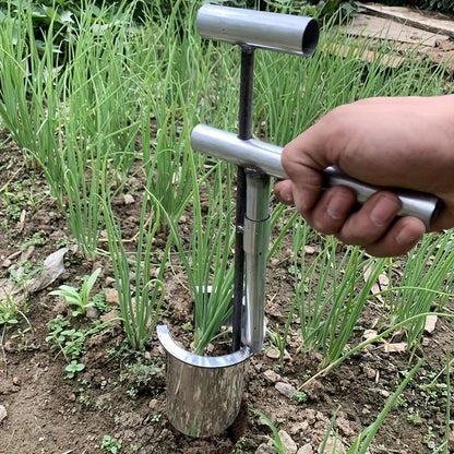 Stainless Steel Handheld Garden Transplanter For Seedlings And Small Plants 1
